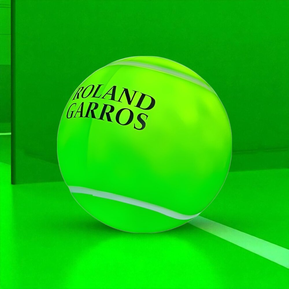 Luminária 3D Bola de Tênis Roland Garros Bivolt Verde