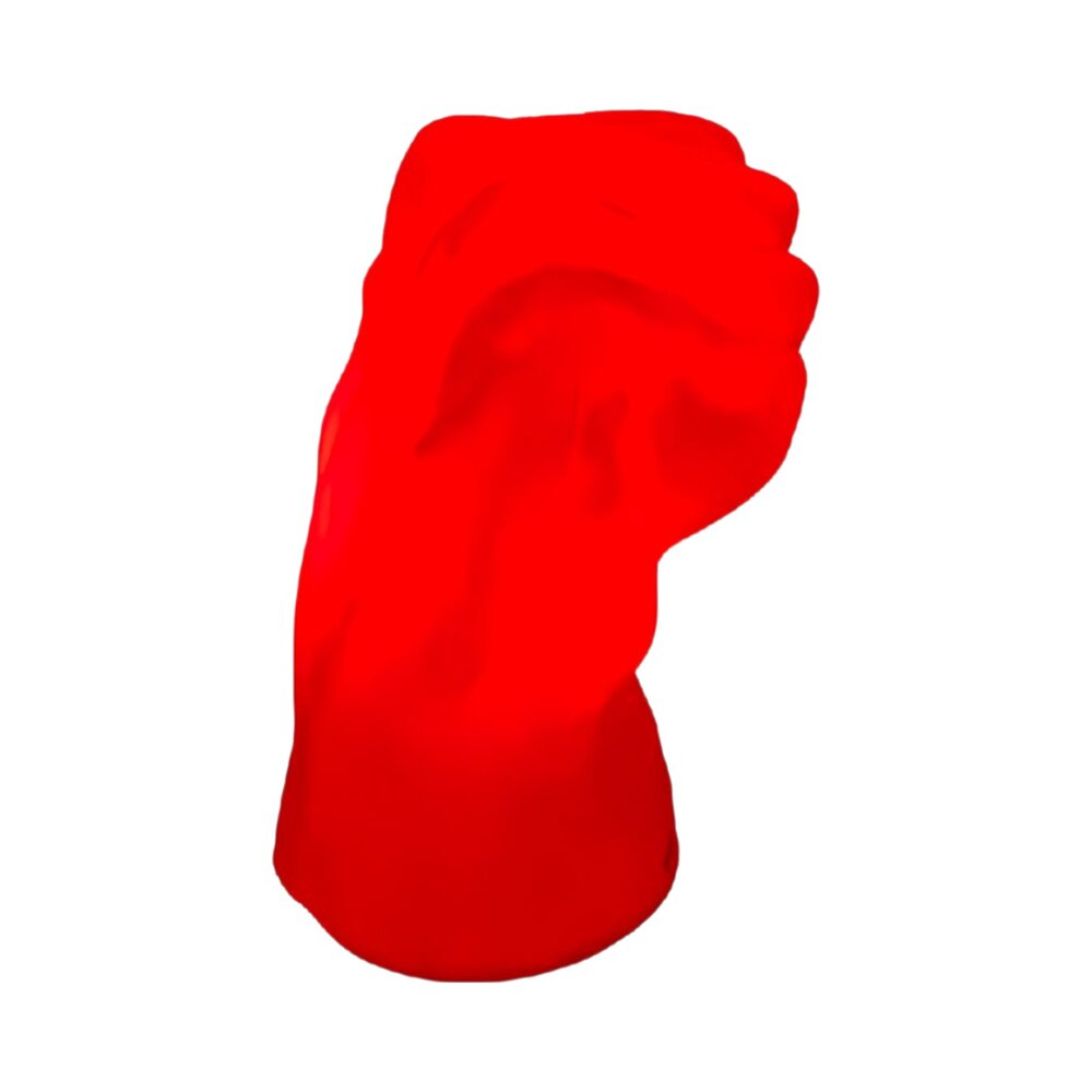 Luminária 3D Mão Incrível Hulk Vermelho Marvel Decoração Geek