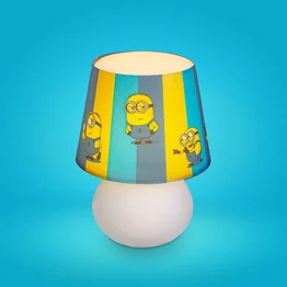 Abajur Luminária Minions Bivolt Oficial Universal Luz Difusa Micro Lampe