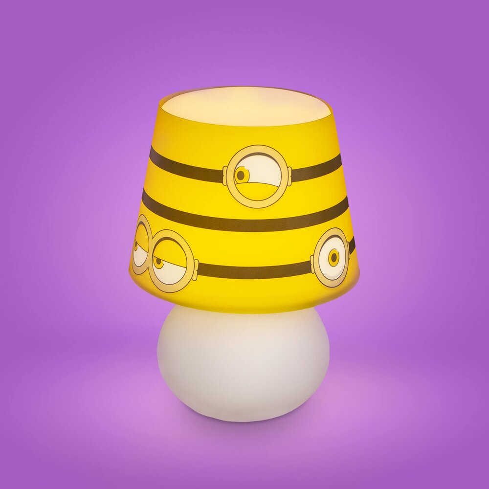 Abajur Luminária Minions Óculos Bivolt Universal Luz Difusa Decoração