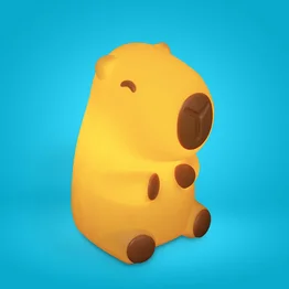 Luminária 3D Capivara Baby Bivolt Decoração Criativa Fofa