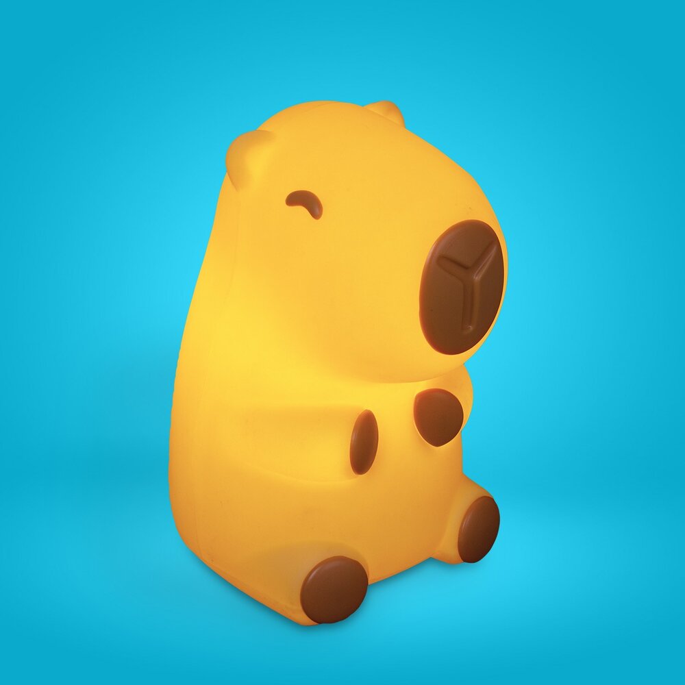 Luminária 3D Capivara Baby Bivolt Decoração Criativa Fofa