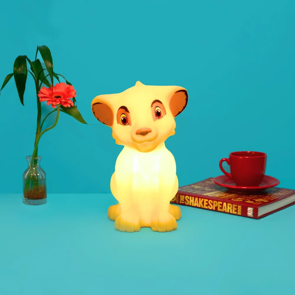 Luminária 3D Rei Leão Oficial Disney Decoração Criativa