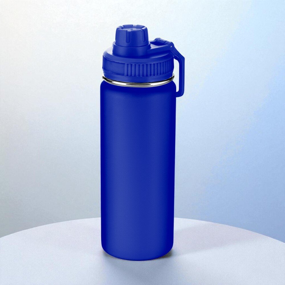 Garrafa com Alça e Bico 570ml Parede Dupla Azul Escuro