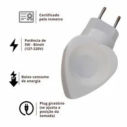 Aromatizador Difusor Elétrico de Essências Love Aromas Bivolt Branco