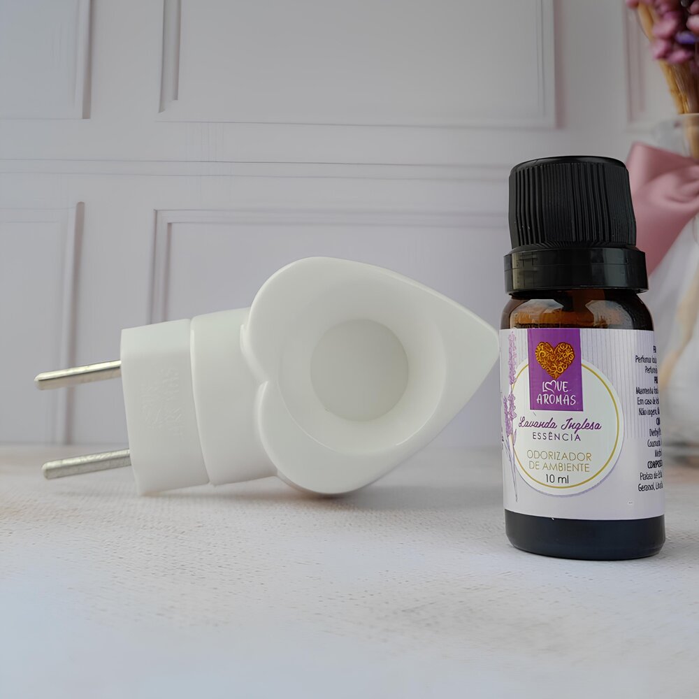 Aromatizador Difusor Elétrico de Essências Love Aromas Bivolt Branco