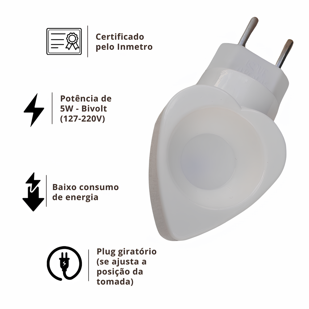 Aromatizador Difusor Elétrico de Essências Love Aromas Bivolt Branco