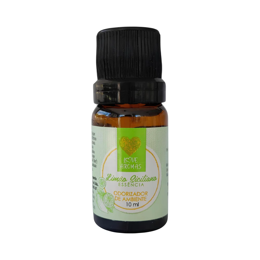 Essência Aromática Limão Siciliano 10ml Love Aromas para Difusor Elétrico