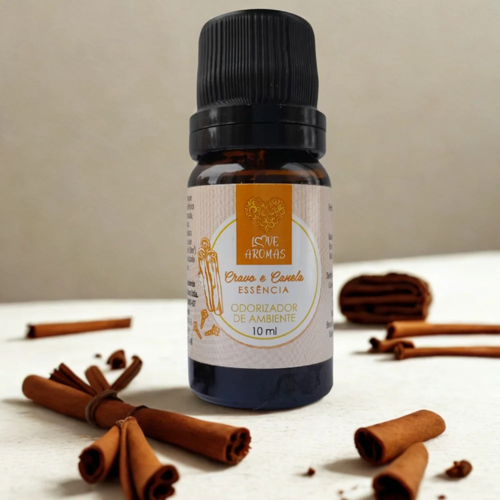 Essência Aromática Cravo e Canela 10ml Love Aromas para Difusor Elétrico