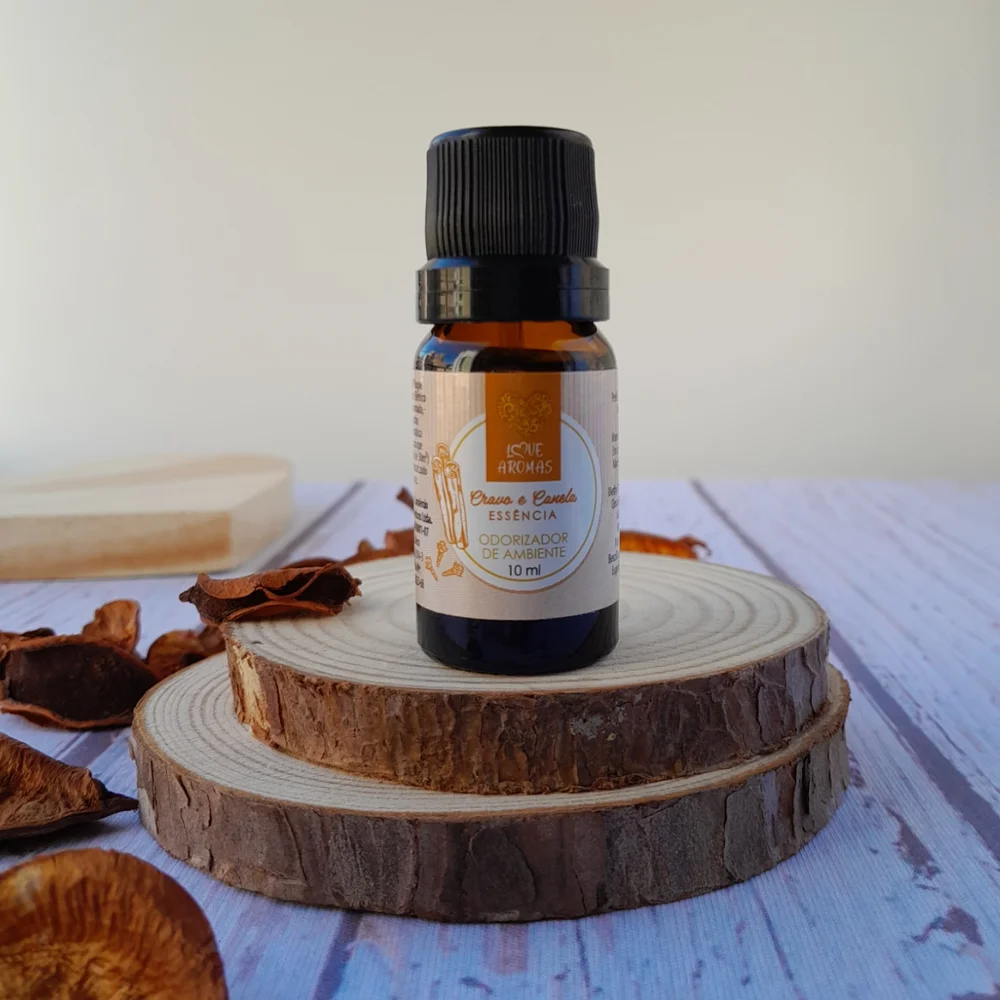 Essência Aromática Cravo e Canela 10ml Love Aromas para Difusor Elétrico