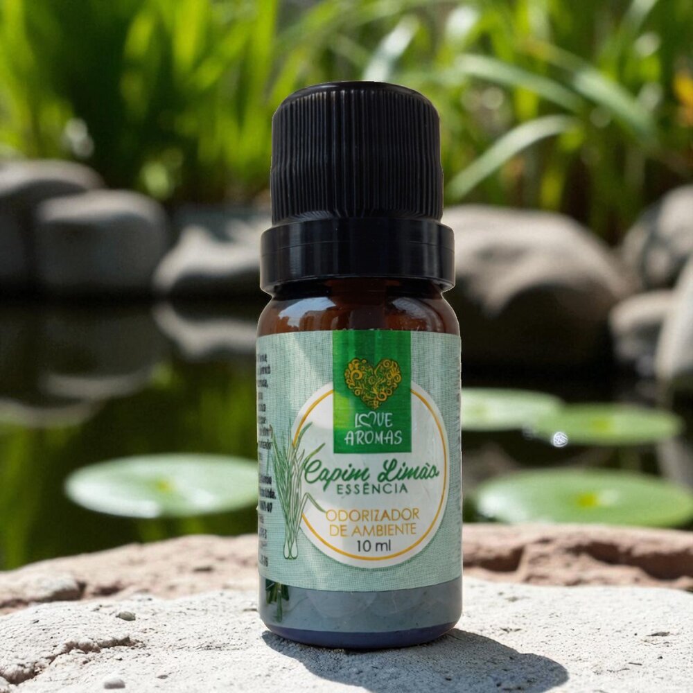 Essência Aromática Capim Limão 10ml Love Aromas para Difusor Elétrico