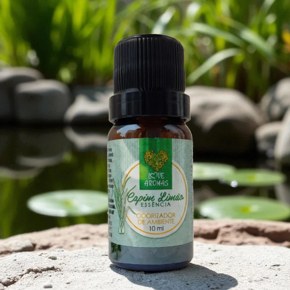 Essência Aromática Capim Limão 10ml Love Aromas para Difusor Elétrico