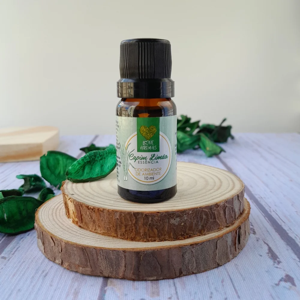 Essência Aromática Capim Limão 10ml Love Aromas para Difusor Elétrico