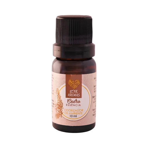 Essência Aromática Cedro 10ml Love Aromas para Difusor Elétrico