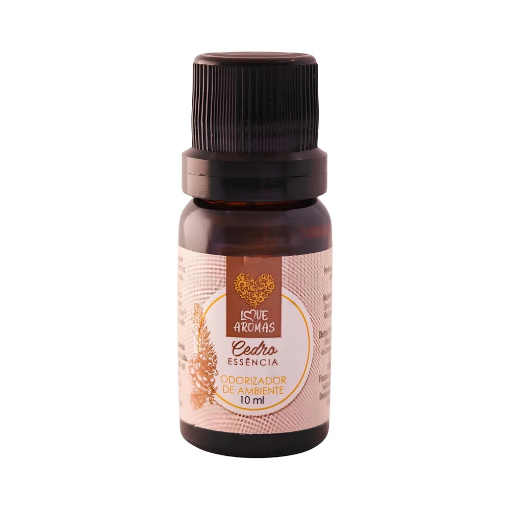 Essência Aromática Cedro 10ml Love Aromas para Difusor Elétrico