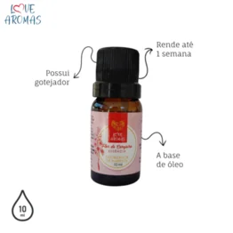 Essência Aromática Flor de Cerejeira 10ml Love Aromas para Difusor Elétrico