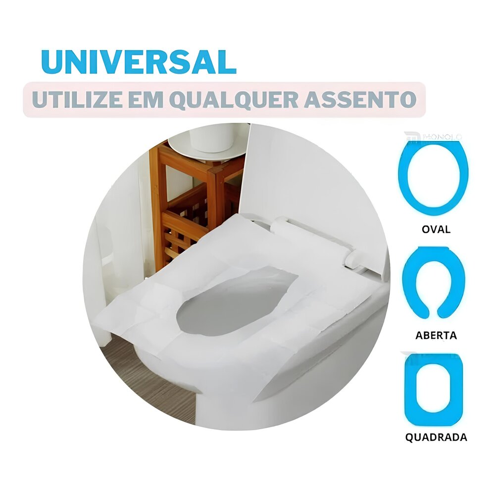 Protetor de Assento Sanitário Descartável c/40un Caixa Pequena