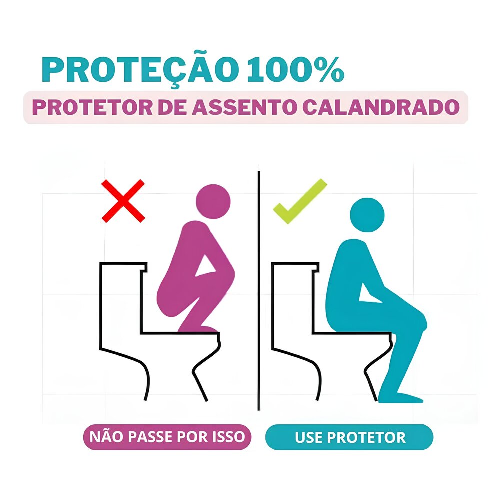 Protetor de Assento Sanitário Descartável c/40un Caixa Pequena