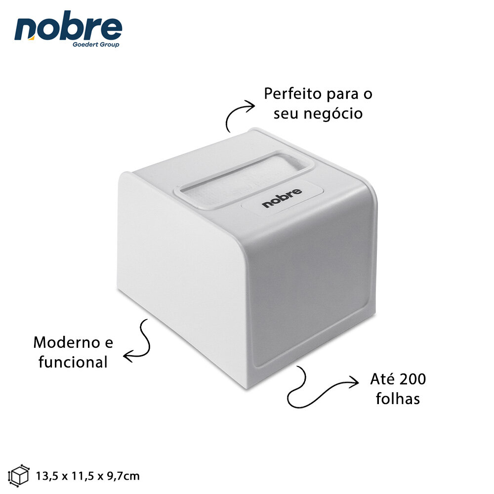 Dispenser para Guardanapo Interfolhado Branco Plástico - Nobre