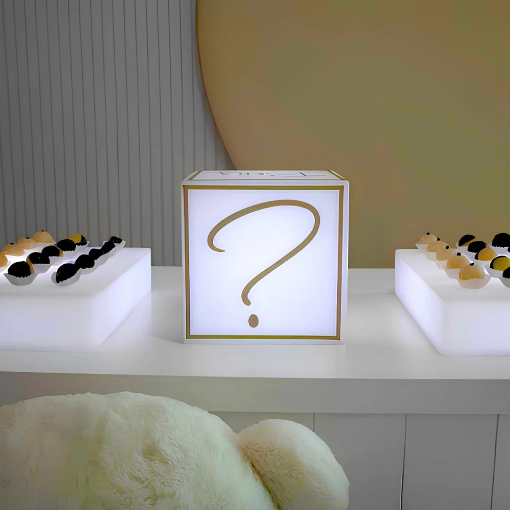 Cubo Iluminado para Chá Revelação com Fio - Boy or Girl?