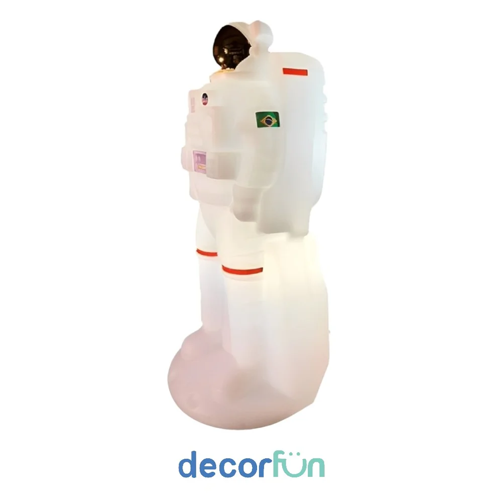 Luminária Astronauta de Mesa 3D Decoração Criativa Bivolt