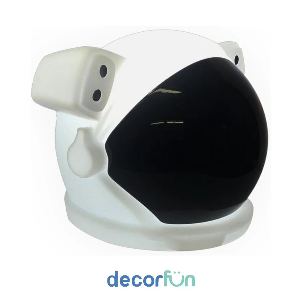 Luminária Capacete de Astronauta 3D Decoração Criativa Bivolt