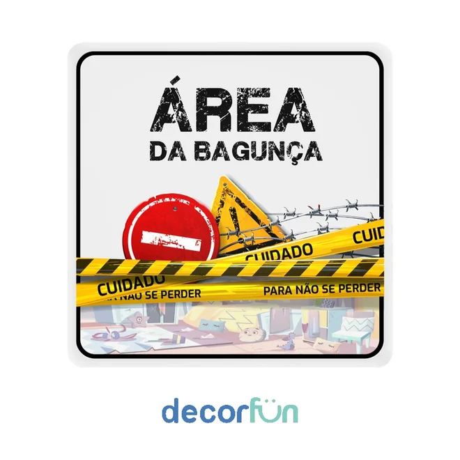 Luminária Quadrada Área da Bagunça Enfeite de Porta Criativo Bivolt