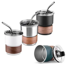 Copo de Café com Canudo em Inox Hermético 250ml Verde