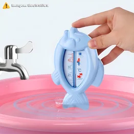 Termômetro de Banho Bebê Infantil Monitor Temperatura da Água - Peixe Rosa