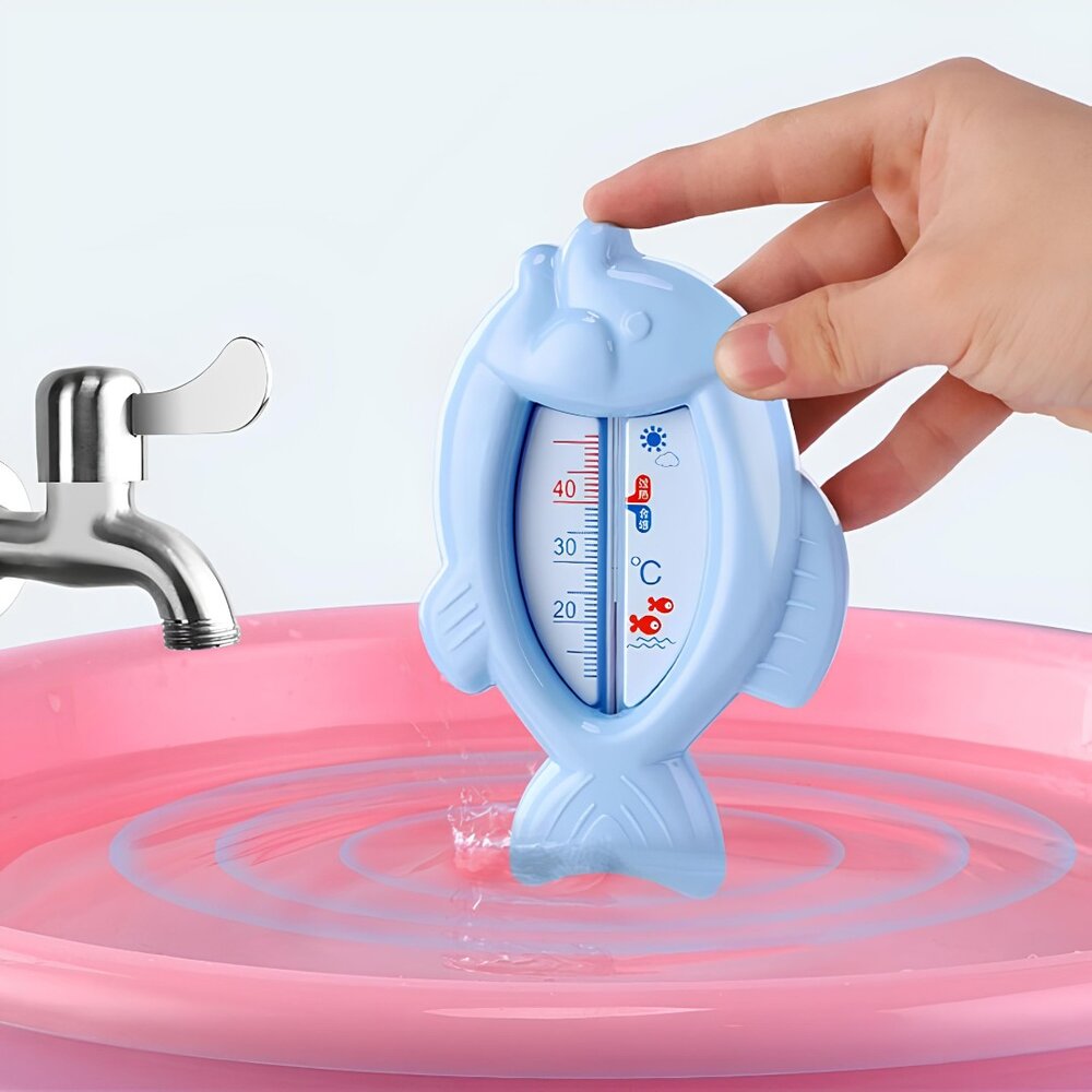 Termômetro de Banho Bebê Infantil Monitor Temperatura da Água - Peixe Azul