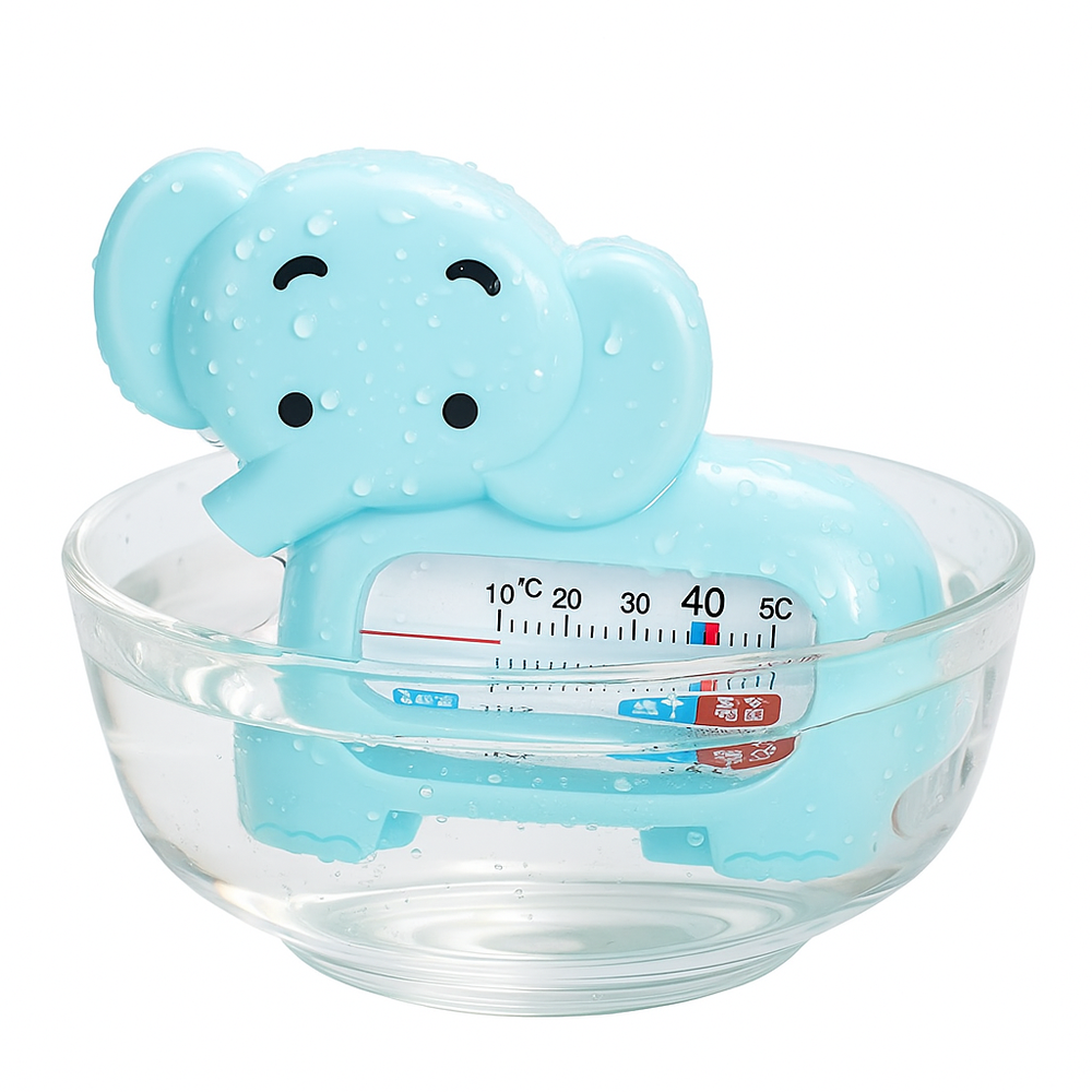Termômetro de Banho Bebê Infantil Monitor Temperatura da Água - Elefante Azul