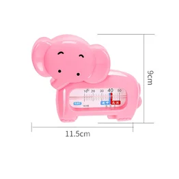 Termômetro de Banho Bebê Infantil Monitor Temperatura da Água - Elefante Rosa