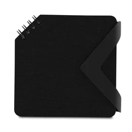 Mini Caderno com Fecho Magnético 70 Folhas Pautadas Preto