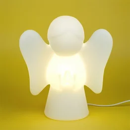 Luminária Abajur Anjinho Polietileno Bivolt Decoração Quarto
