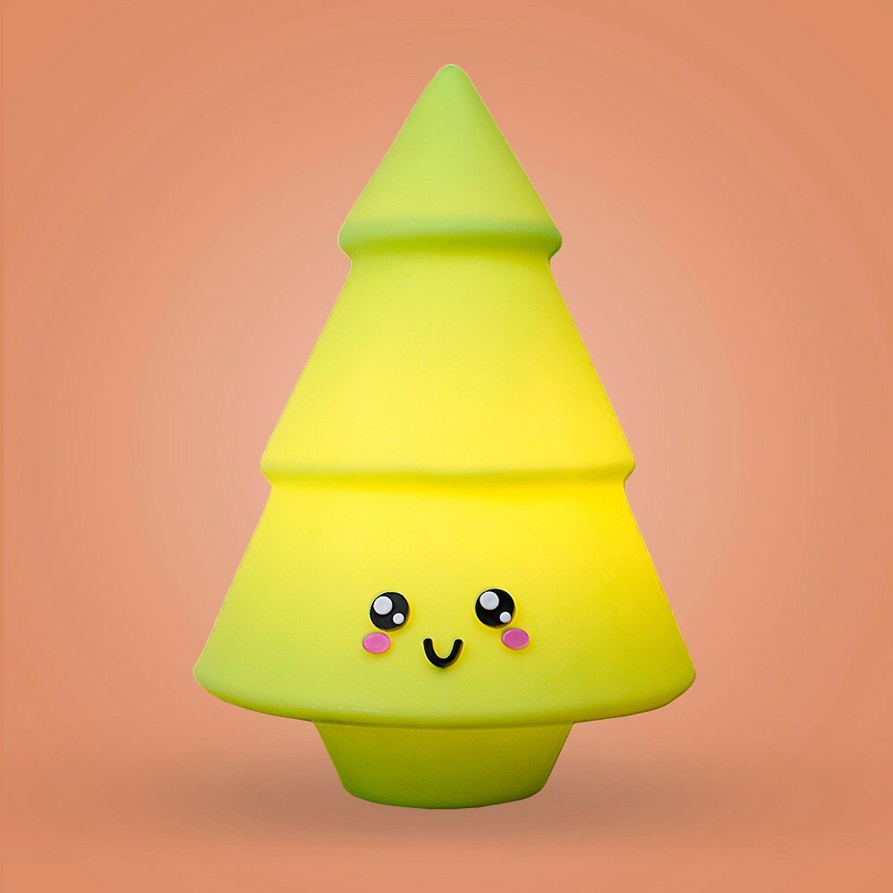 Luminária Árvore de Natal Kawaii Polietileno Bivolt Decoração Fofa