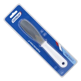Espátula Manteiga com Serra Inox 4" Linha Pro Cabo Branco