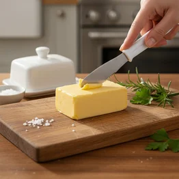 Espátula Manteiga com Serra Inox 4" Linha Pro Cabo Branco