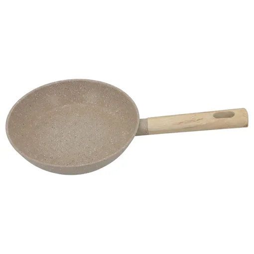 Frigideira Indução Antiaderente Cabo de Madeira Linha Marble 20cm