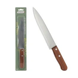 Faca Peixeira Inox 7" Cabo de Madeira e Aço Inox Linha Raiz