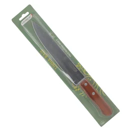 Faca Peixeira Inox 8" Cabo de Madeira e Aço Inox Linha Raiz