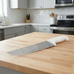 Faca Carne Profissional Inox 10" Linha Pro Cabo Branco 5Estrelas