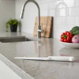 Faca Peixeira Profissional Inox 8" Linha Pro Cabo Branco 5Estrelas
