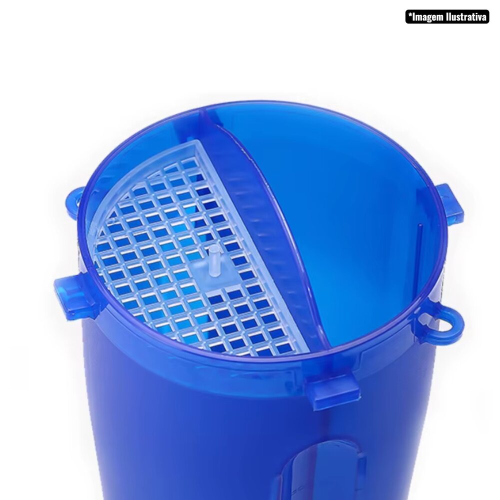 Garrafa Dupla Porta Ração e Água Pets com Pote Retrátil Branca