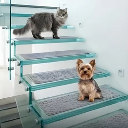 Tapete Antiderrapante Antiquedas Escadas Pets 20x76cm Marrom