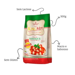 Mistura para Nhoque King Mix 300g Sem Glúten e Sem Lactose