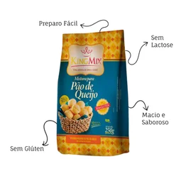 Mistura em Pó para Pão de Queijo King Mix 250g Sem Glúten