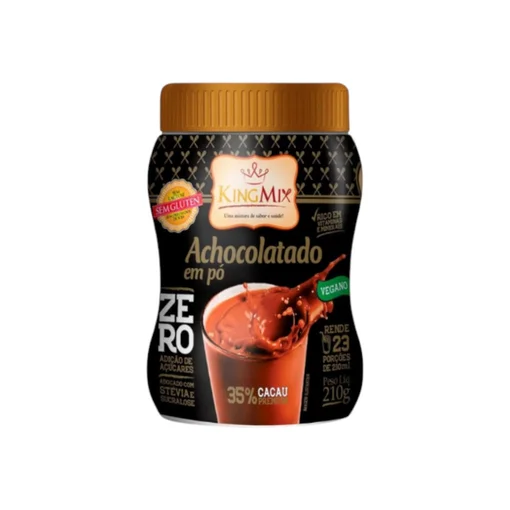 Achocolatado Zero Açúcar King Mix 210g Sem Adição de Açúcar
