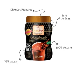 Achocolatado Zero Açúcar King Mix 210g Sem Adição de Açúcar