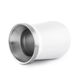 Kit Tereré Cuia Térmica Branca 250ml e Bomba Inox Mantém Gelado