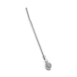 Kit Tereré Cuia Térmica Prata 250ml e Bomba Inox Mantém Gelado